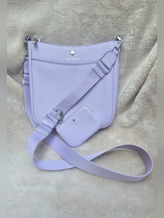 kate spade Handbags - *NOT FOR SALE* NWOT Kate Spade ♤ Frozen Lilac Leather Crossbody & Pouch ♤♤♤